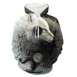 BLUZA 3D WILK UNISEX rozmiar  XXS-4XL