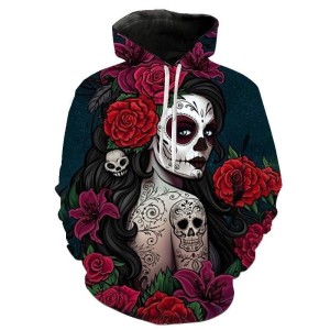 BLUZA 3D SANTA MUERTE UNISEX rozmiar  XXS-4XL