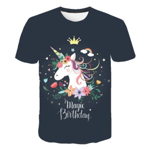 Koszulka T-Shirt 3D JEDNOROZEC Dla Dzieci ROZMIAR 100-160