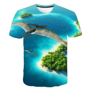 Koszulka T-Shirt 3D DINOZAURY Dla Dzieci ROZMIAR 100-160