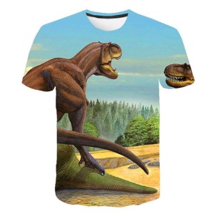 Koszulka T-Shirt 3D DINOZAURY Dla Dzieci ROZMIAR 100-160