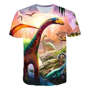 Koszulka T-Shirt 3D DINOZAURY Dla Dzieci ROZMIAR 100-160