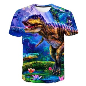 Koszulka T-Shirt 3D DINOZAURY Dla Dzieci ROZMIAR 100-160
