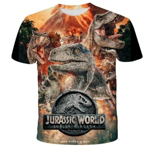 Koszulka T-Shirt 3D DINOZAURY Dla Dzieci ROZMIAR 100-160