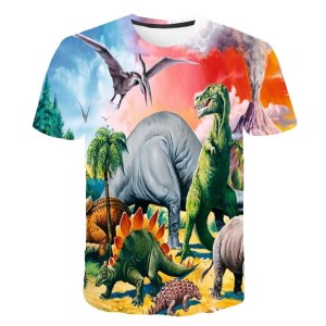 Koszulka T-Shirt 3D DINOZAURY Dla Dzieci ROZMIAR 100-160