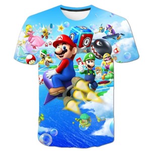 Koszulka T-Shirt 3D SUPER MARIO Dla Dzieci ROZMIAR 100-160