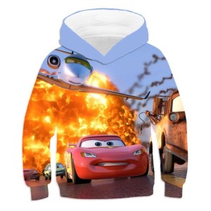 BLUZA 3D dla dzieci BAJKA auta ROZMIAR 100-160 