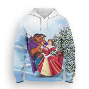 BLUZA 3D dla dzieci BAJKA piękna i bestia ROZMIAR 100-160  