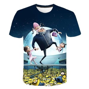 Koszulka T-Shirt 3D MINIONKI Dla Dzieci ROZMIAR 100-160