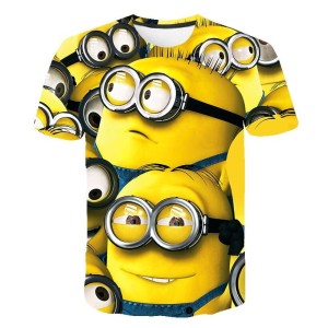 Koszulka T-Shirt 3D MINIONKI Dla Dzieci ROZMIAR 100-160