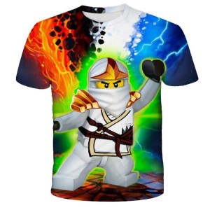 Koszulka T-Shirt 3D NINJAGO Dla Dzieci ROZMIAR 100-160