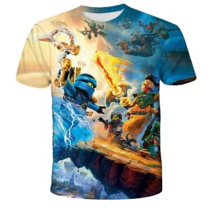 Koszulka T-Shirt 3D NINJAGO Dla Dzieci ROZMIAR 100-160
