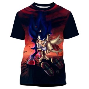 Koszulka T-Shirt 3D SONIC Dla Dzieci ROZMIAR 100-160