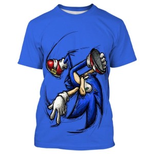 Koszulka T-Shirt 3D SONIC Dla Dzieci ROZMIAR 100-160