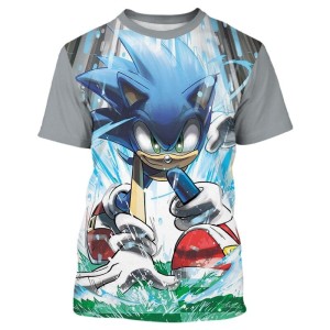 Koszulka T-Shirt 3D SONIC Dla Dzieci ROZMIAR 100-160
