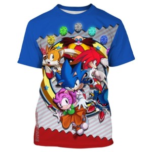 Koszulka T-Shirt 3D SONIC Dla Dzieci ROZMIAR 100-160
