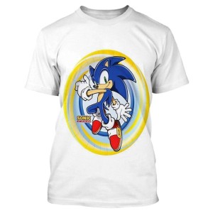 Koszulka T-Shirt 3D SONIC Dla Dzieci ROZMIAR 100-160