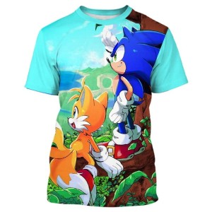 Koszulka T-Shirt 3D SONIC Dla Dzieci ROZMIAR 100-160
