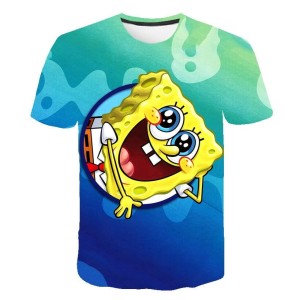 Koszulka T-Shirt 3D SPONGEBOB Dla Dzieci ROZMIAR 100-160