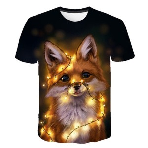 Koszulka T-Shirt 3D ZWIERZETA LIS Dla Dzieci ROZMIAR 100-160 