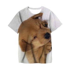 Koszulka T-Shirt 3D ZWIERZETA PIES Dla Dzieci ROZMIAR 100-160