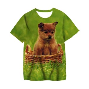 Koszulka T-Shirt 3D ZWIERZETA PIES Dla Dzieci ROZMIAR 100-160