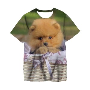 Koszulka T-Shirt 3D ZWIERZETA PIES Dla Dzieci ROZMIAR 100-160