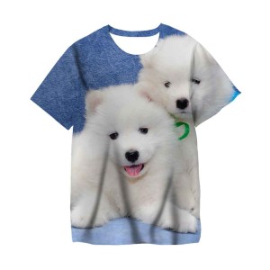 Koszulka T-Shirt 3D ZWIERZETA PIES Dla Dzieci ROZMIAR 100-160