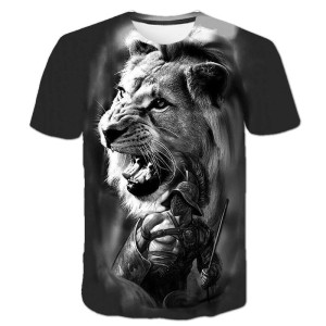 Koszulka T-Shirt 3D ZWIERZETA LEW Dla Dzieci ROZMIAR 100-160