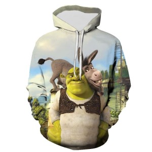 BLUZA 3D dla dzieci BAJKA shrek ROZMIAR 100-160