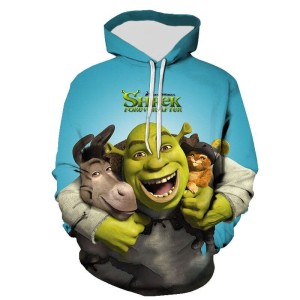 BLUZA 3D dla dzieci BAJKA shrek ROZMIAR 100-160 