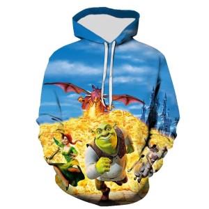 BLUZA 3D dla dzieci BAJKA shrek ROZMIAR 100-160