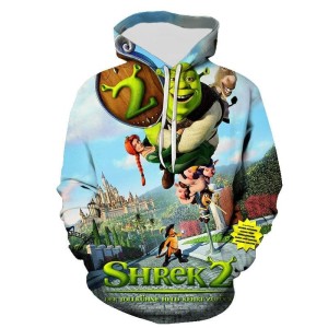 BLUZA 3D dla dzieci BAJKA shrek ROZMIAR 100-160