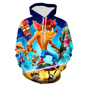 BLUZA 3D dla dzieci BAJKA bandicoot ROZMIAR 100-160
