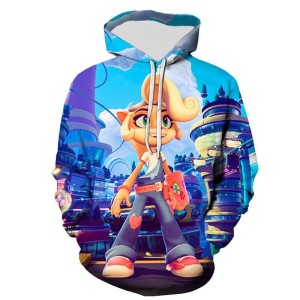 BLUZA 3D dla dzieci BAJKA bandicoot ROZMIAR 100-160