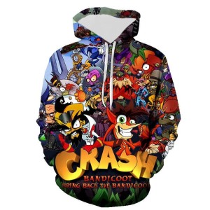 BLUZA 3D dla dzieci BAJKA bandicoot ROZMIAR 100-160