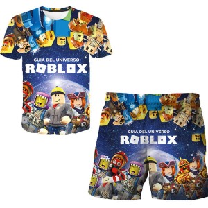 zestaw KOMPLET Koszulka Szorty ROBLOX ubranka Dla Dzieci 100-160
