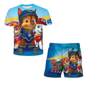 zestaw KOMPLET Koszulka Szorty PSI PATROL ubranka Dla Dzieci 100-160