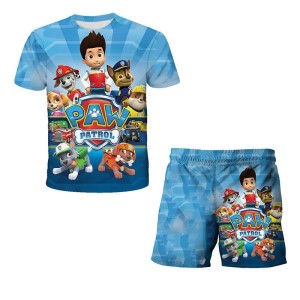 zestaw KOMPLET Koszulka Szorty PSI PATROL ubranka Dla Dzieci 100-160
