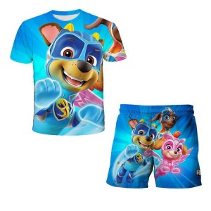 zestaw KOMPLET Koszulka Szorty PSI PATROL ubranka Dla Dzieci 100-160