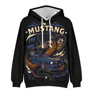 BLUZA 3D samochód FORD MUSTANG auto UNISEX rozmiar  XXS-4XL