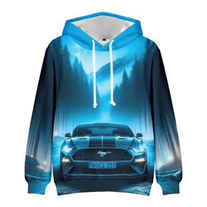 BLUZA 3D samochód FORD MUSTANG auto UNISEX rozmiar  XXS-4XL