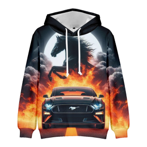 BLUZA 3D samochód FORD MUSTANG auto UNISEX rozmiar  XXS-4XL