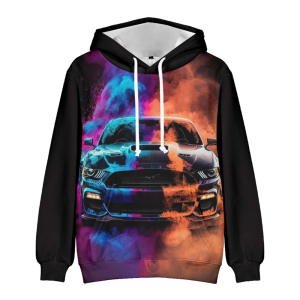 BLUZA 3D samochód FORD MUSTANG auto UNISEX rozmiar  XXS-4XL