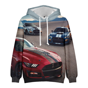 BLUZA 3D samochód FORD MUSTANG auto UNISEX rozmiar  XXS-4XL