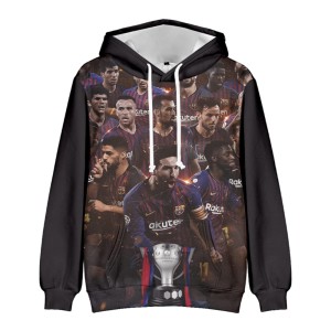 BLUZA 3D PIŁKARSKA BARCELONA Dla Dzieci