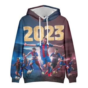 BLUZA 3D PIŁKARSKA BARCELONA Dla Dzieci