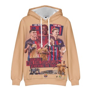 BLUZA 3D PIŁKARSKA BARCELONA Dla Dzieci