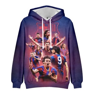 BLUZA 3D PIŁKARSKA BARCELONA Dla Dzieci