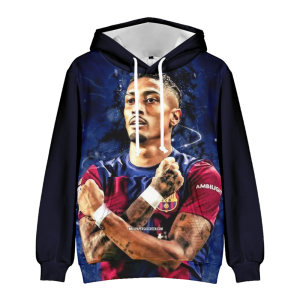 BLUZA 3D Piłkarska BARCELONA 100-160